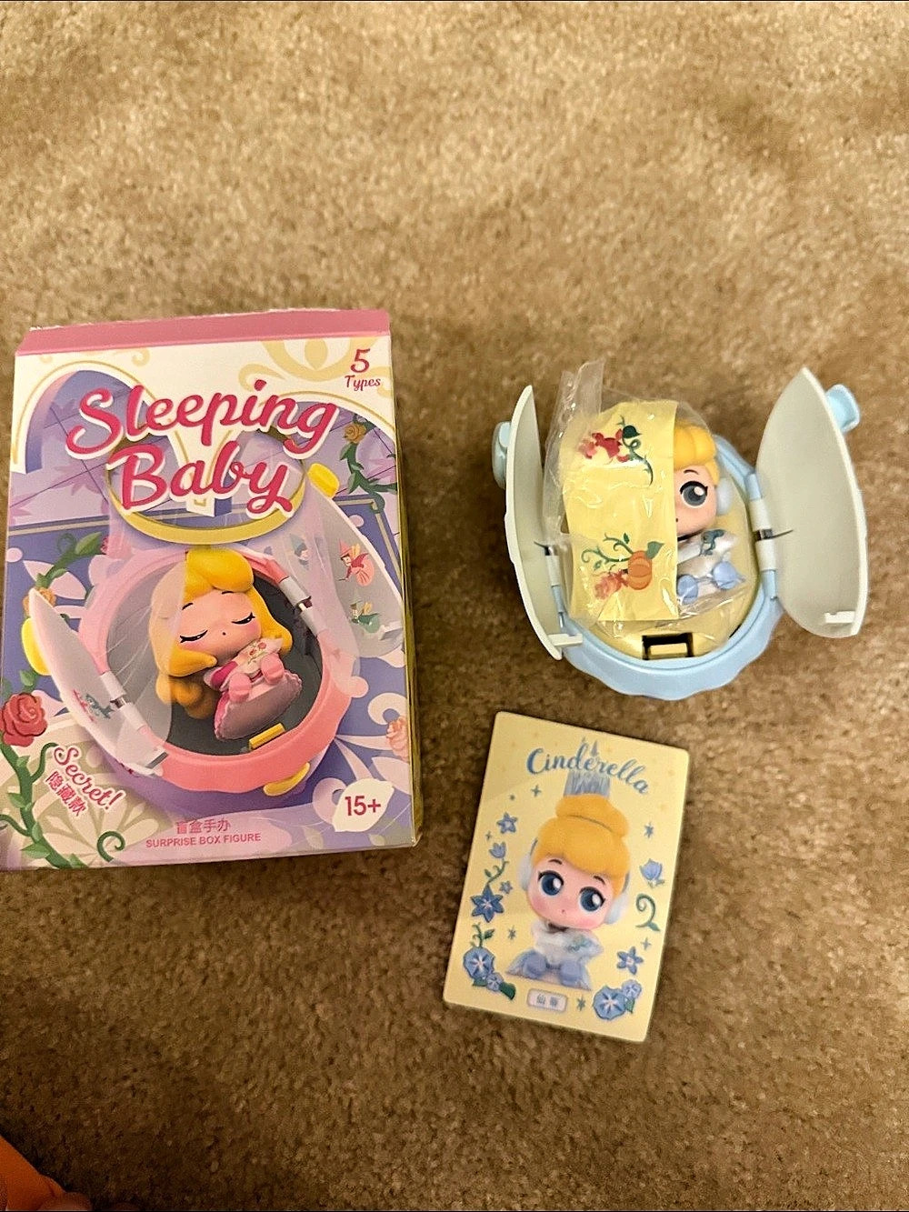 Miniso Disney Princess Collection Sleeping Baby Surprise Blind Box - Cinderella